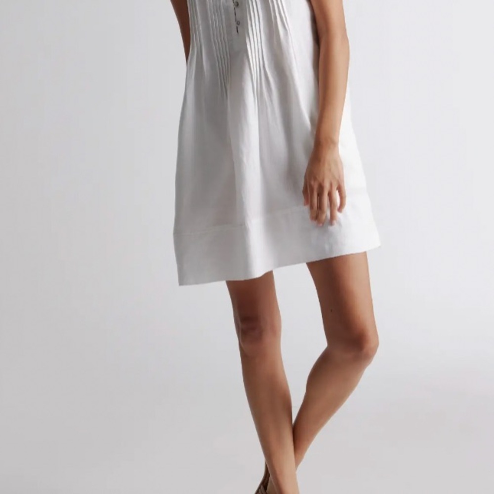 Quince 100% European Linen Tank Mini Dress NWT